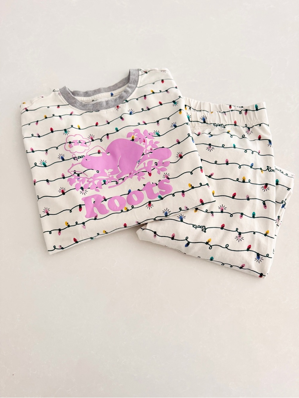 Roots Kids Holiday Pajama Set • Size L (10-12)